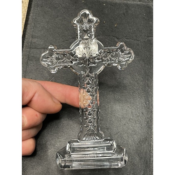 Waterford Celtic Crystal Cross 5" Collectible Signed‎ Sticker Detailed - Picture 1 of 9